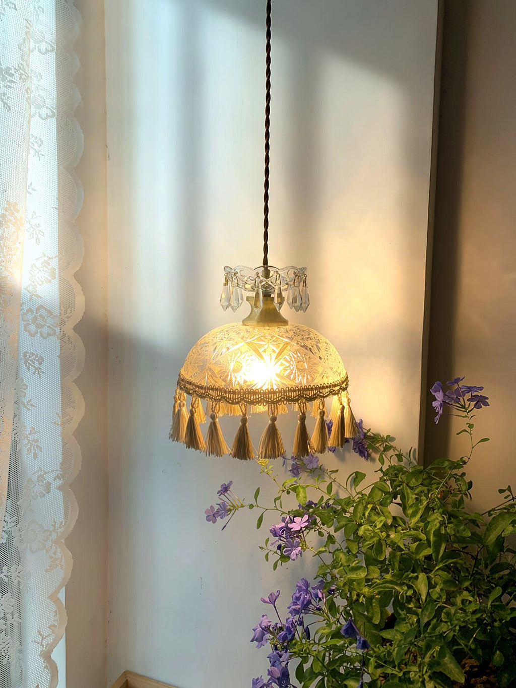 Veloce Suspension Luxueuse en Laiton et Verre - Neutralighting
