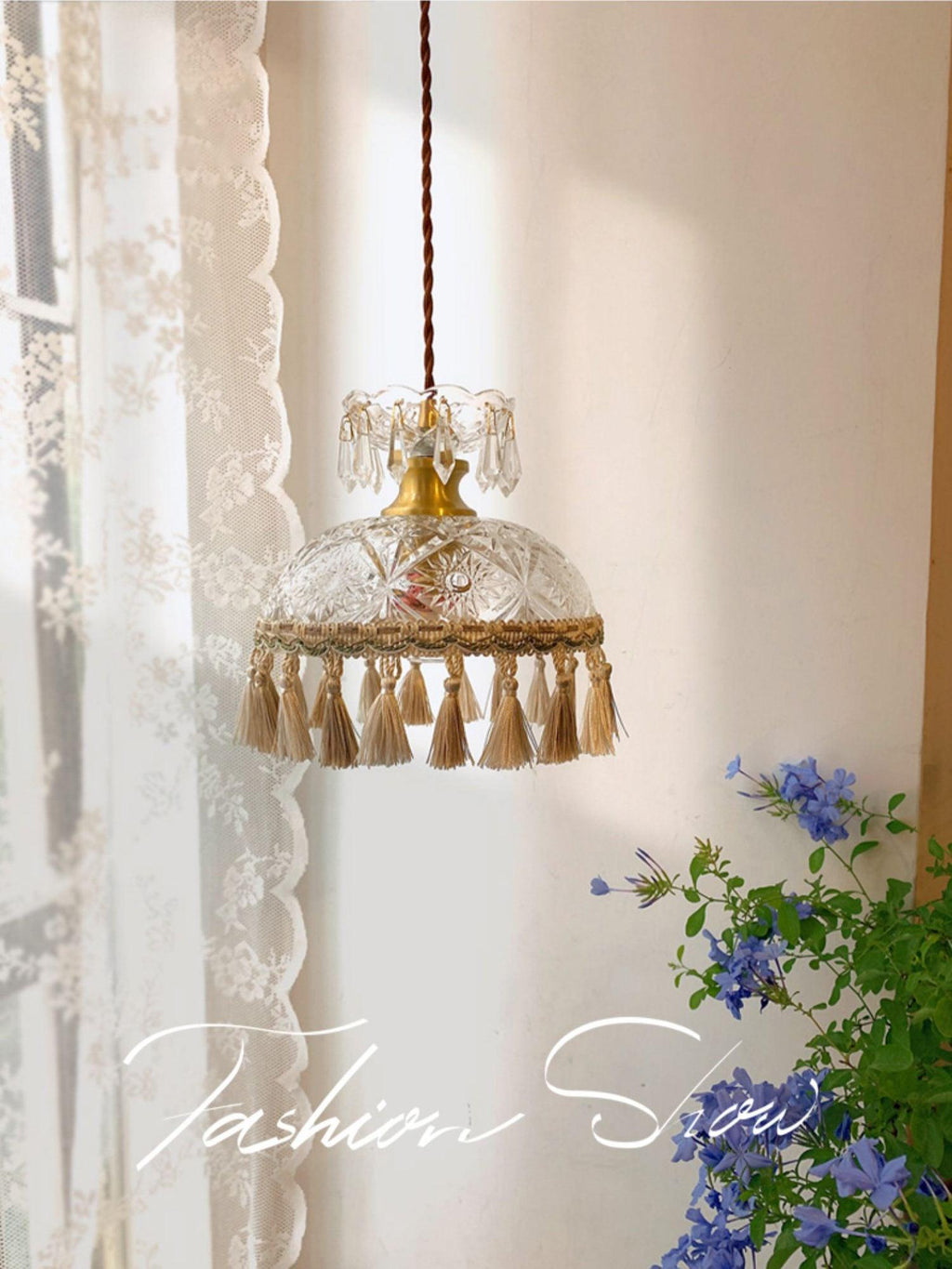 Veloce Suspension Luxueuse en Laiton et Verre - Neutralighting