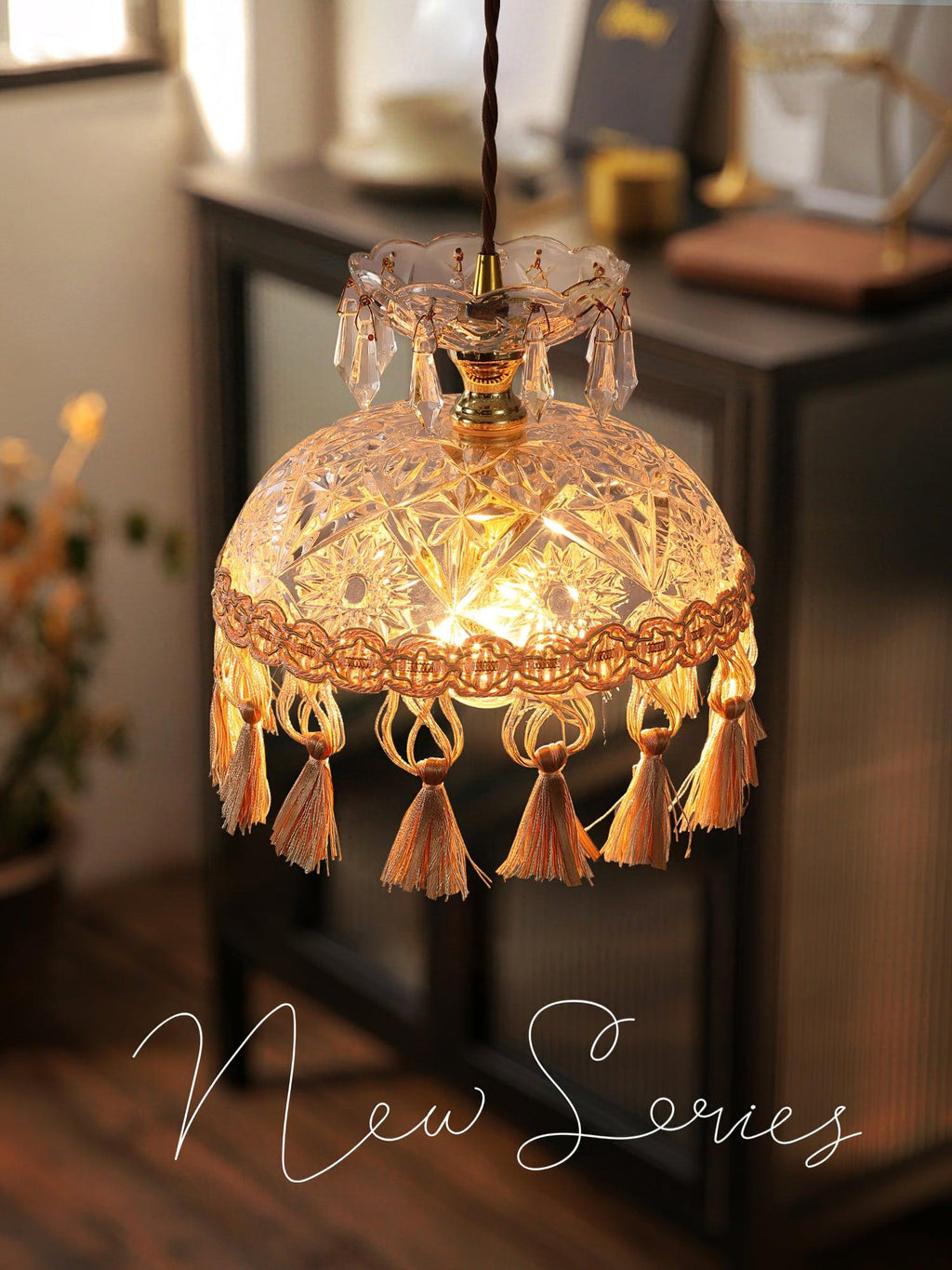 Veloce Suspension Luxueuse en Laiton et Verre - Neutralighting