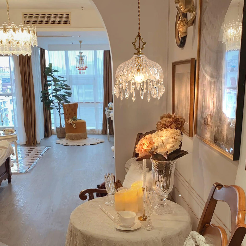 Veloce Suspension Luxueuse en Laiton et Verre - Neutralighting