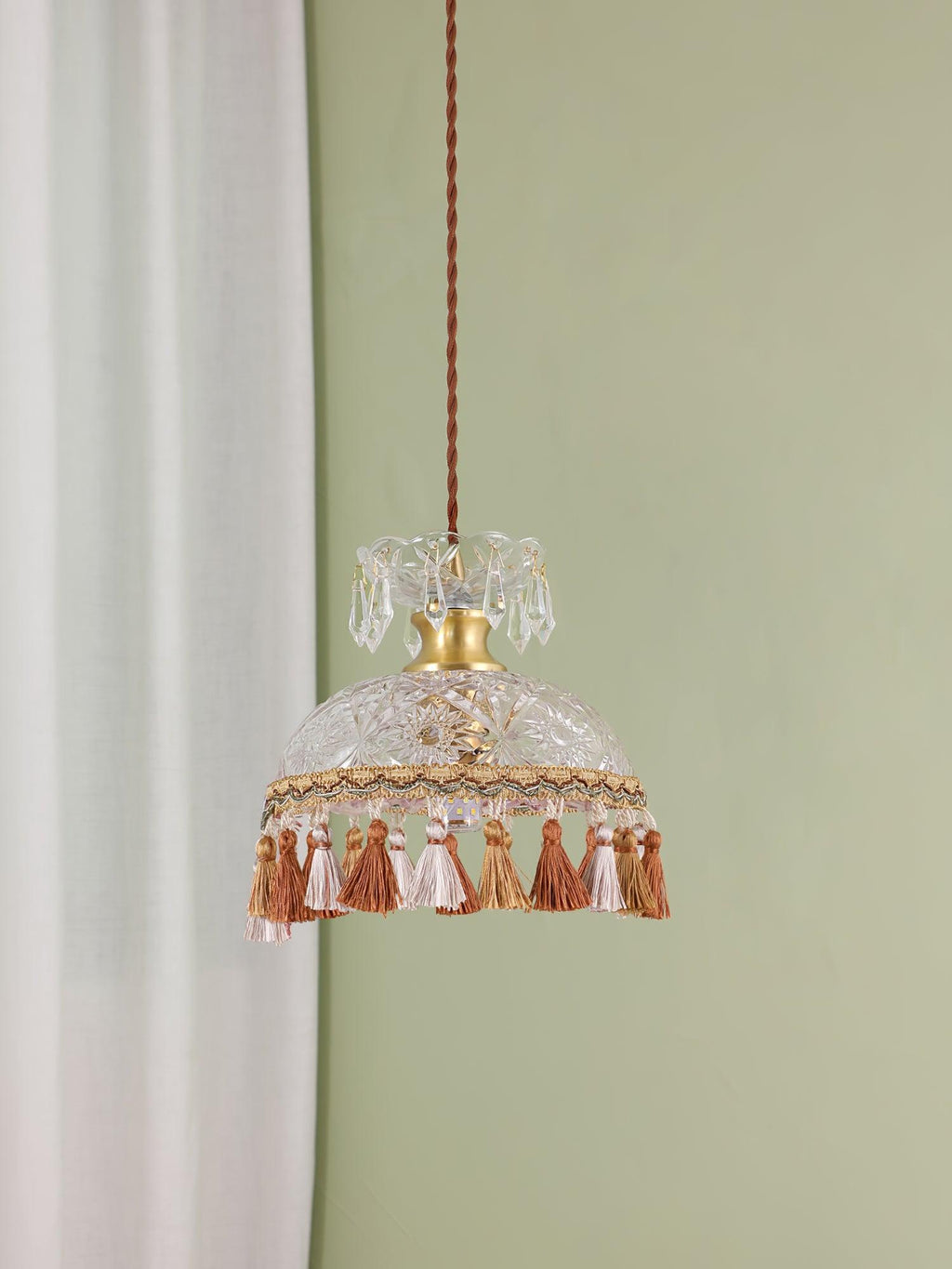 Veloce Suspension Luxueuse en Laiton et Verre - Neutralighting