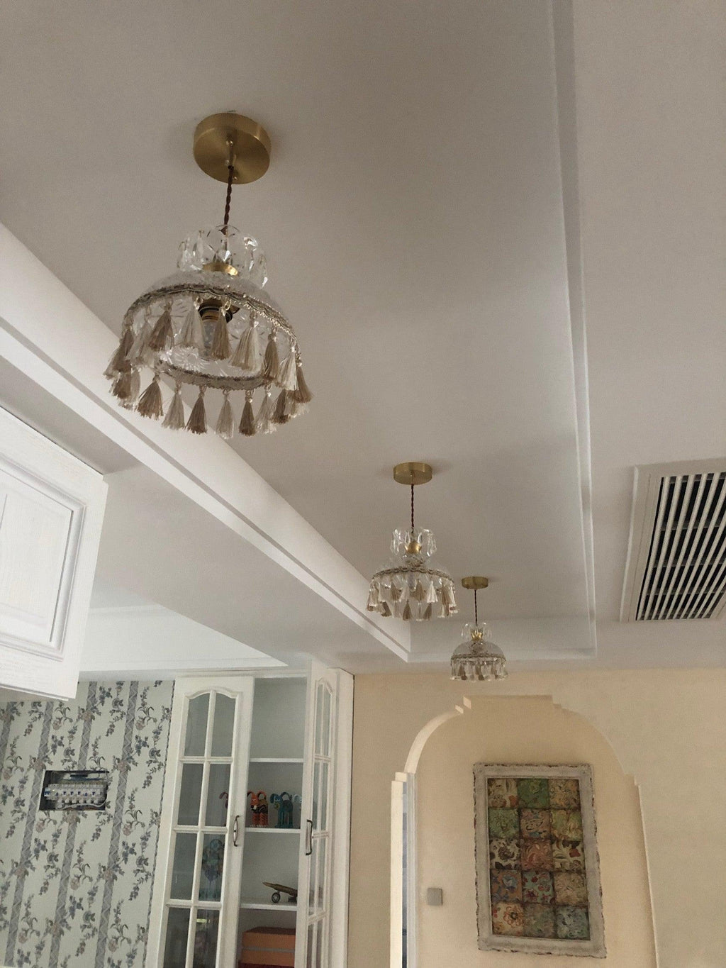 Veloce Suspension Luxueuse en Laiton et Verre - Neutralighting
