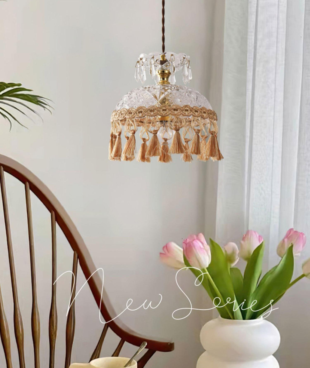 Veloce Suspension Luxueuse en Laiton et Verre - Neutralighting