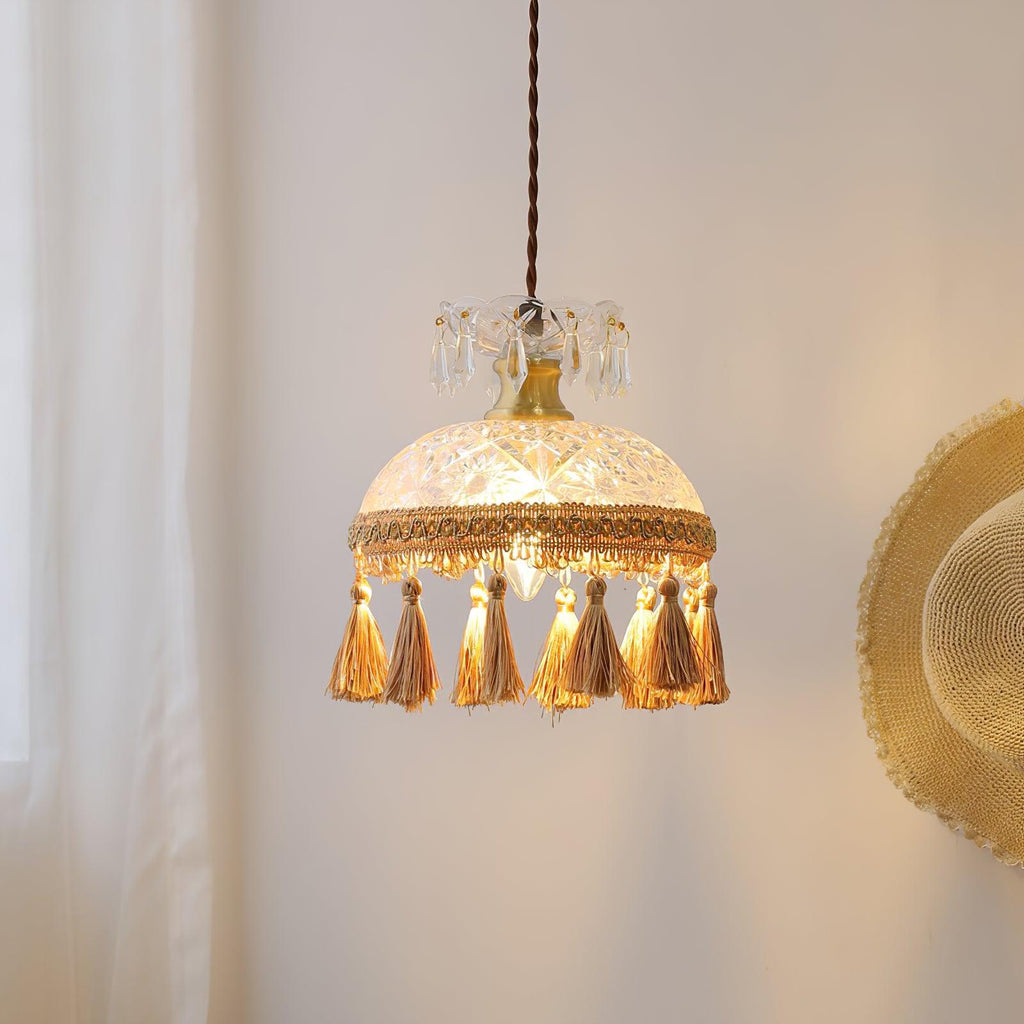 Veloce Suspension Luxueuse en Laiton et Verre - Neutralighting