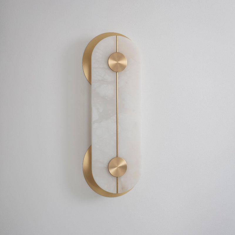 Auriel Moderne Minimaliste Laiton Albâtre Applique Murale - Neutralighting