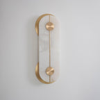 Auriel Moderne Minimaliste Laiton Albâtre Applique Murale - Neutralighting