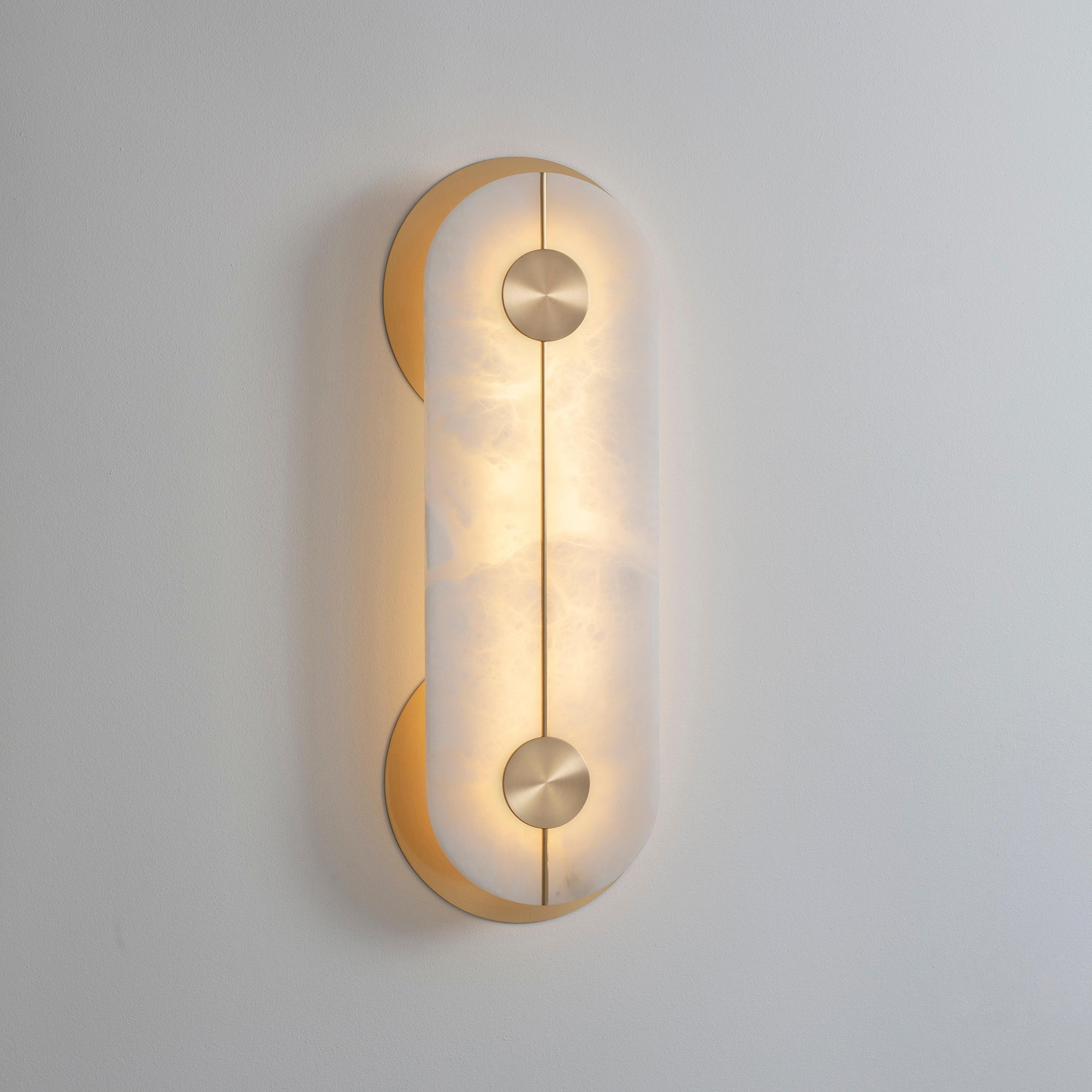 Auriel Moderne Minimaliste Laiton Albâtre Applique Murale - Neutralighting