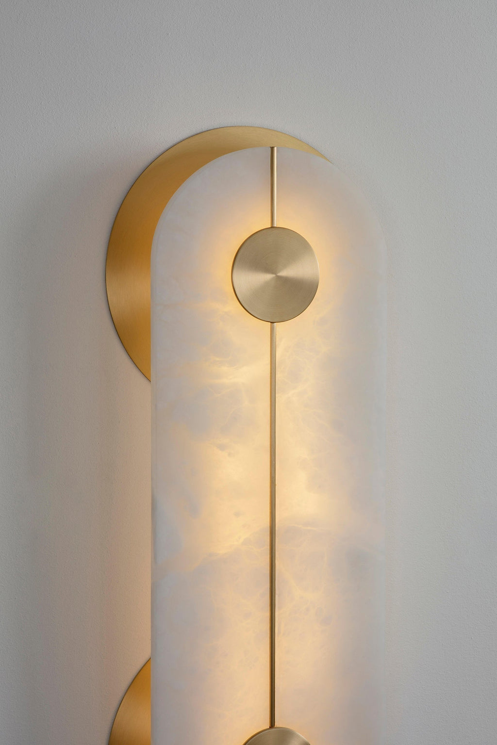 Auriel Moderne Minimaliste Laiton Albâtre Applique Murale - Neutralighting