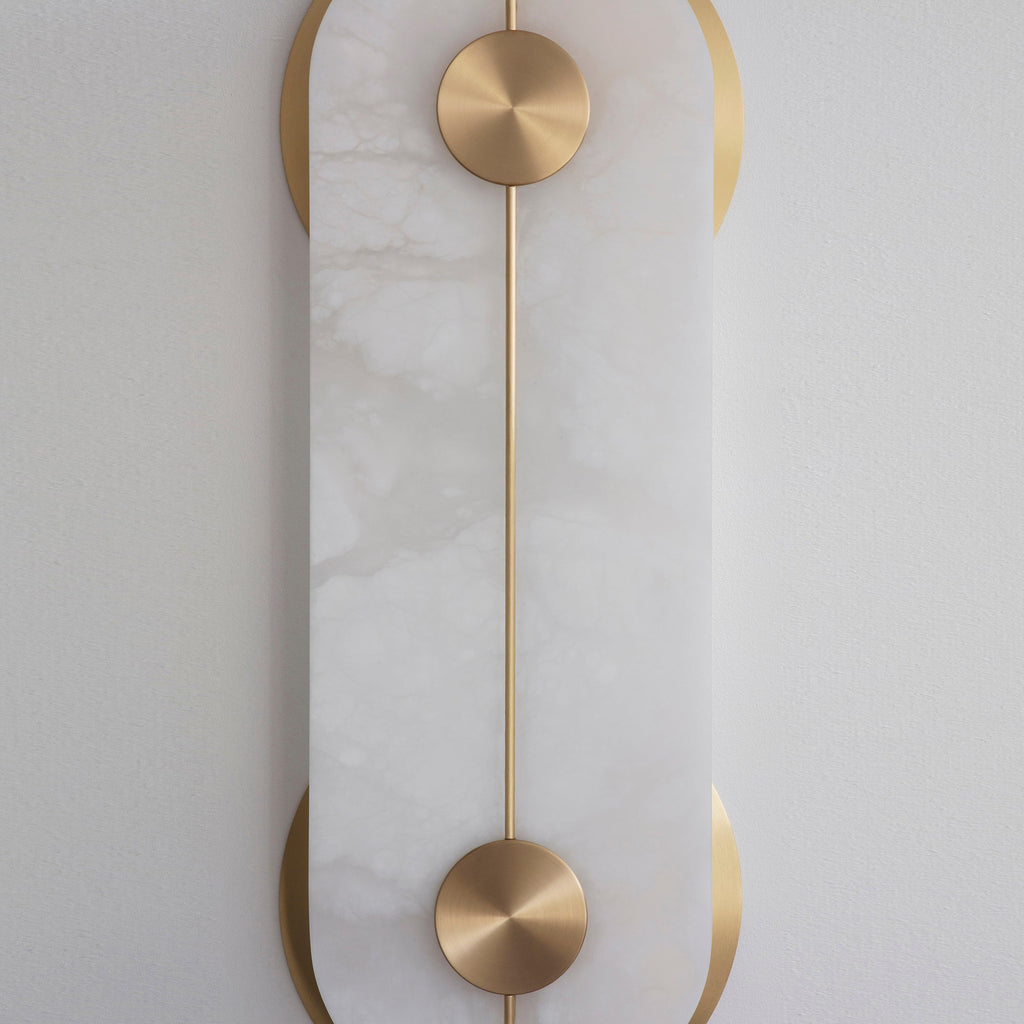 Auriel Moderne Minimaliste Laiton Albâtre Applique Murale - Neutralighting