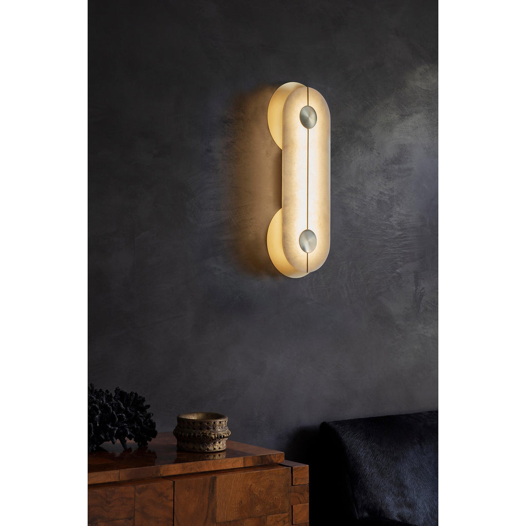 Auriel Moderne Minimaliste Laiton Albâtre Applique Murale - Neutralighting
