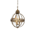 Svelte Ancien Industriel Métal Verre Suspension - Neutralighting