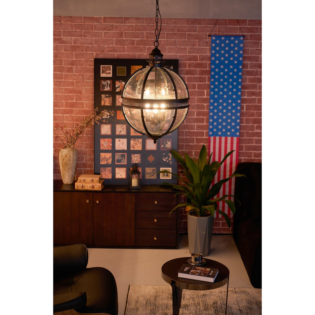 Svelte Ancien Industriel Métal Verre Suspension - Neutralighting