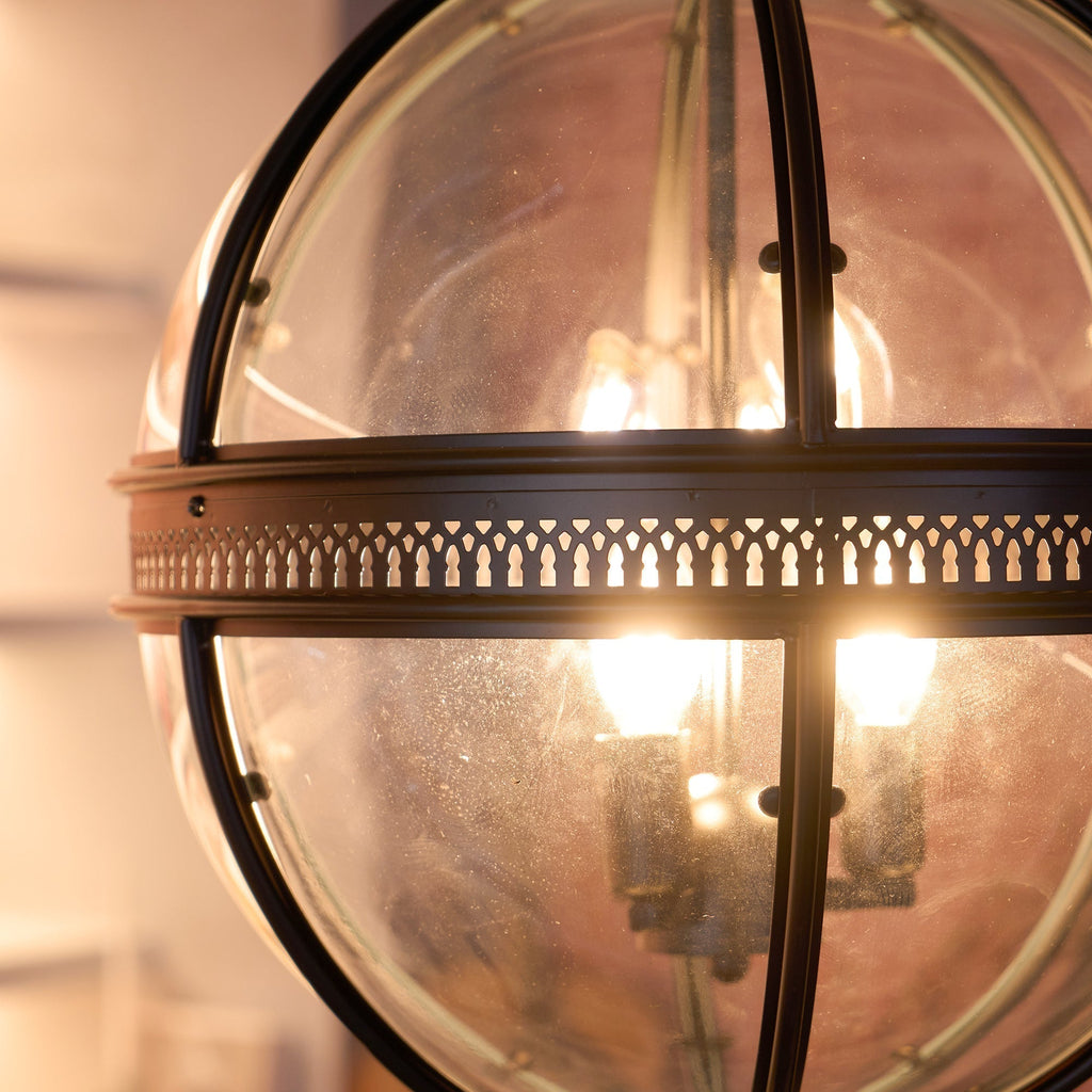 Svelte Ancien Industriel Métal Verre Suspension - Neutralighting