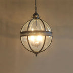 Svelte Ancien Industriel Métal Verre Suspension - Neutralighting