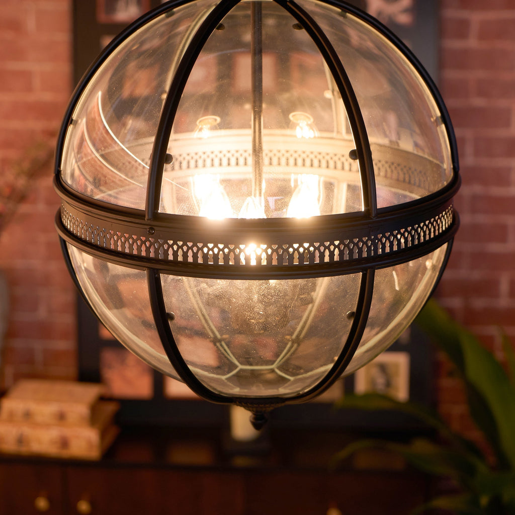 Svelte Ancien Industriel Métal Verre Suspension - Neutralighting