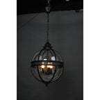 Svelte Ancien Industriel Métal Verre Suspension - Neutralighting