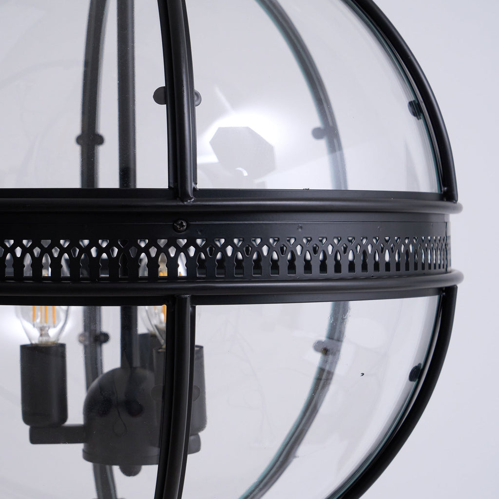 Svelte Ancien Industriel Métal Verre Suspension - Neutralighting