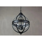 Svelte Ancien Industriel Métal Verre Suspension - Neutralighting