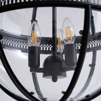 Svelte Ancien Industriel Métal Verre Suspension - Neutralighting