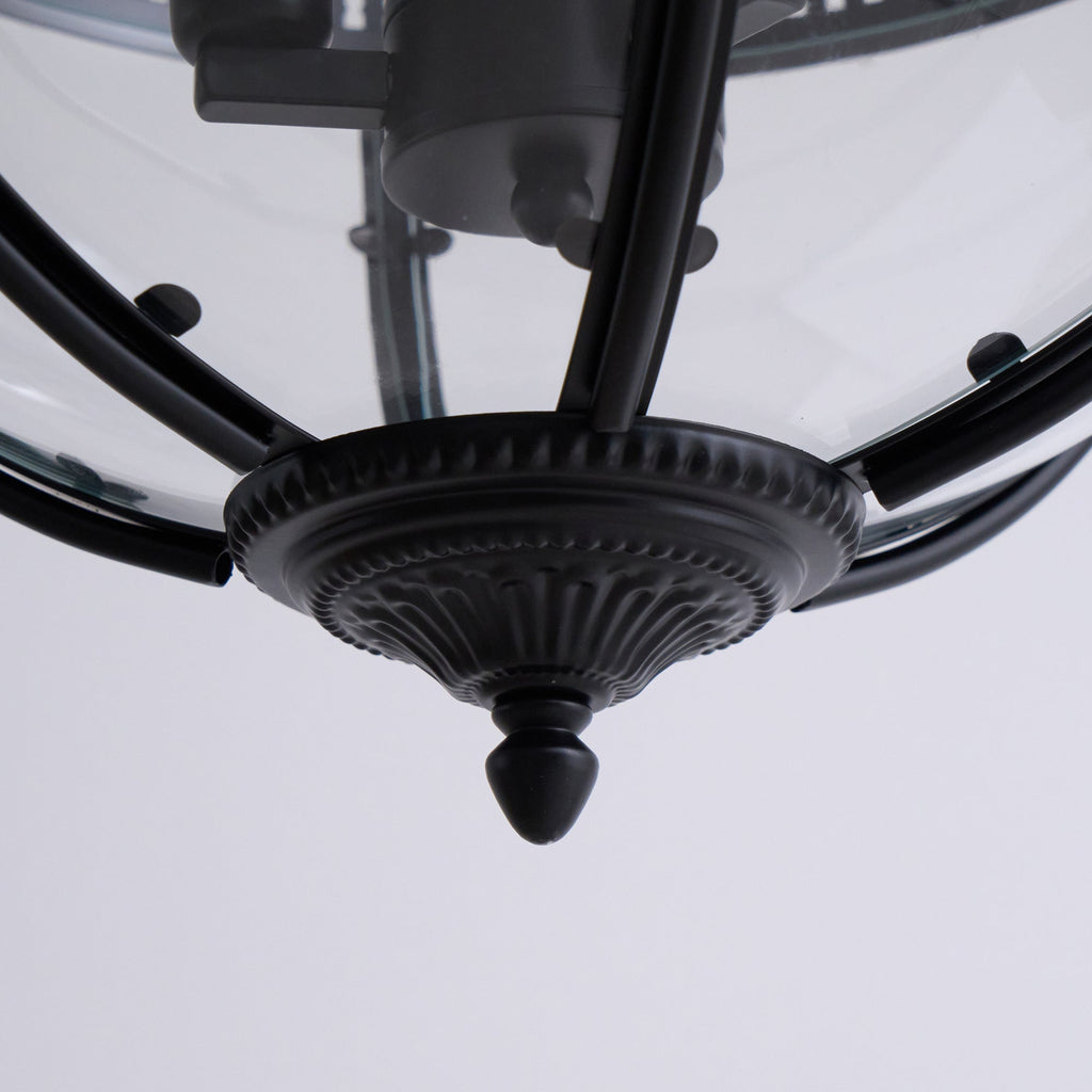 Svelte Ancien Industriel Métal Verre Suspension - Neutralighting