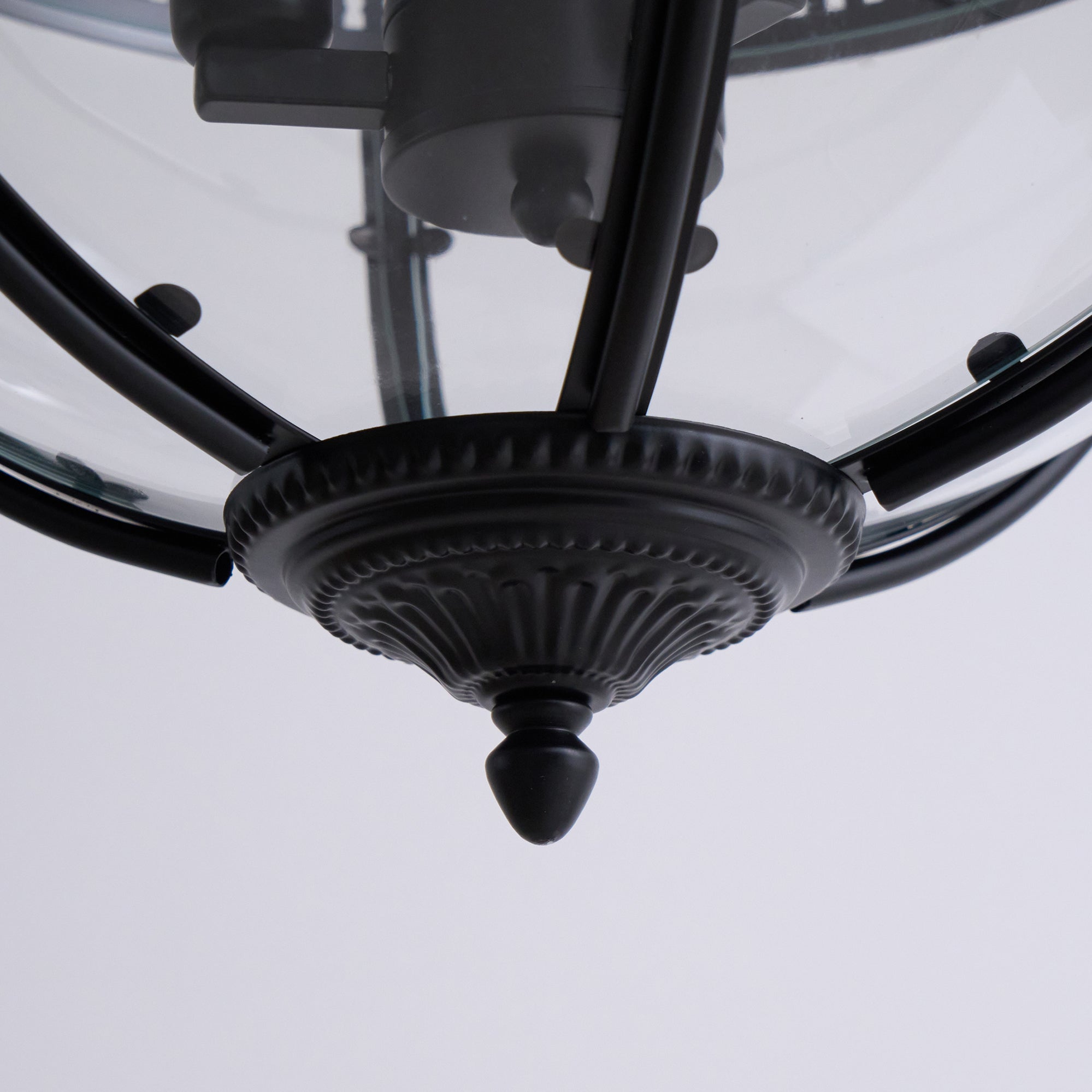 Svelte Ancien Industriel Métal Verre Suspension - Neutralighting