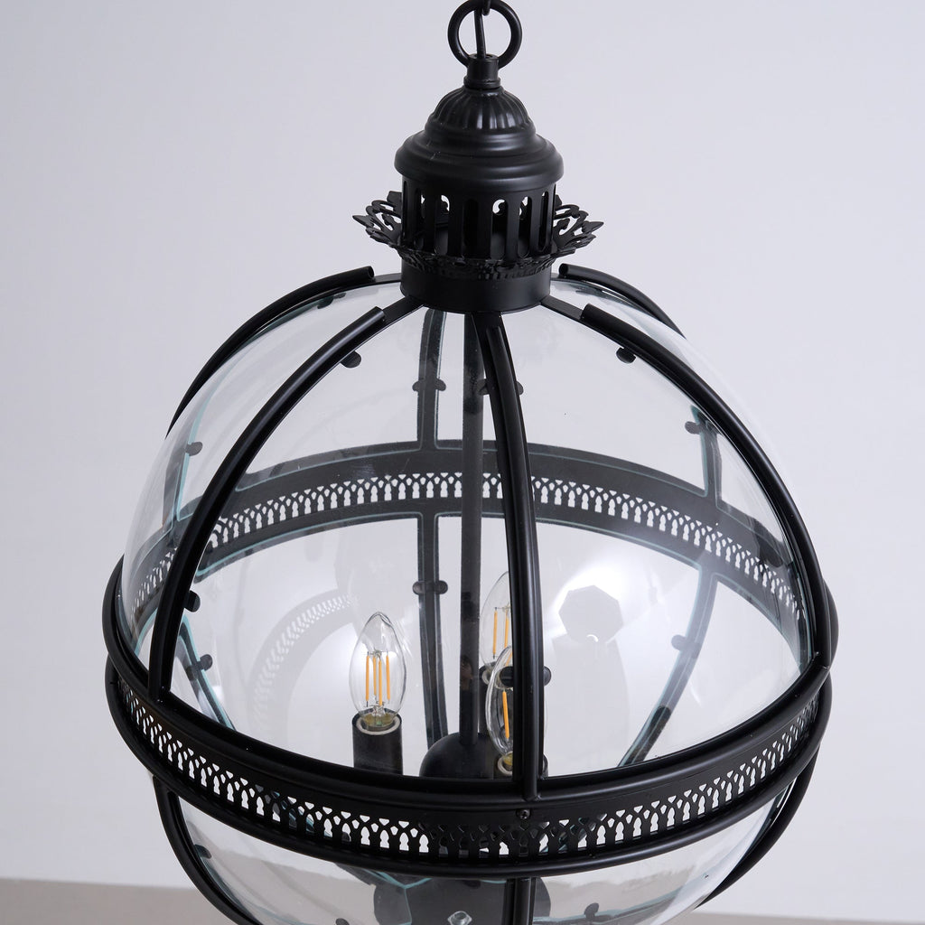 Svelte Ancien Industriel Métal Verre Suspension - Neutralighting
