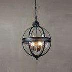 Svelte Ancien Industriel Métal Verre Suspension - Neutralighting