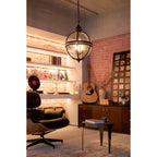 Svelte Ancien Industriel Métal Verre Suspension - Neutralighting