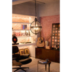 Svelte Ancien Industriel Métal Verre Suspension - Neutralighting