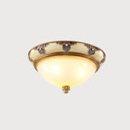 Solara Lampe Plafonnier en Verre Opale Antique Vintage - Neutralighting