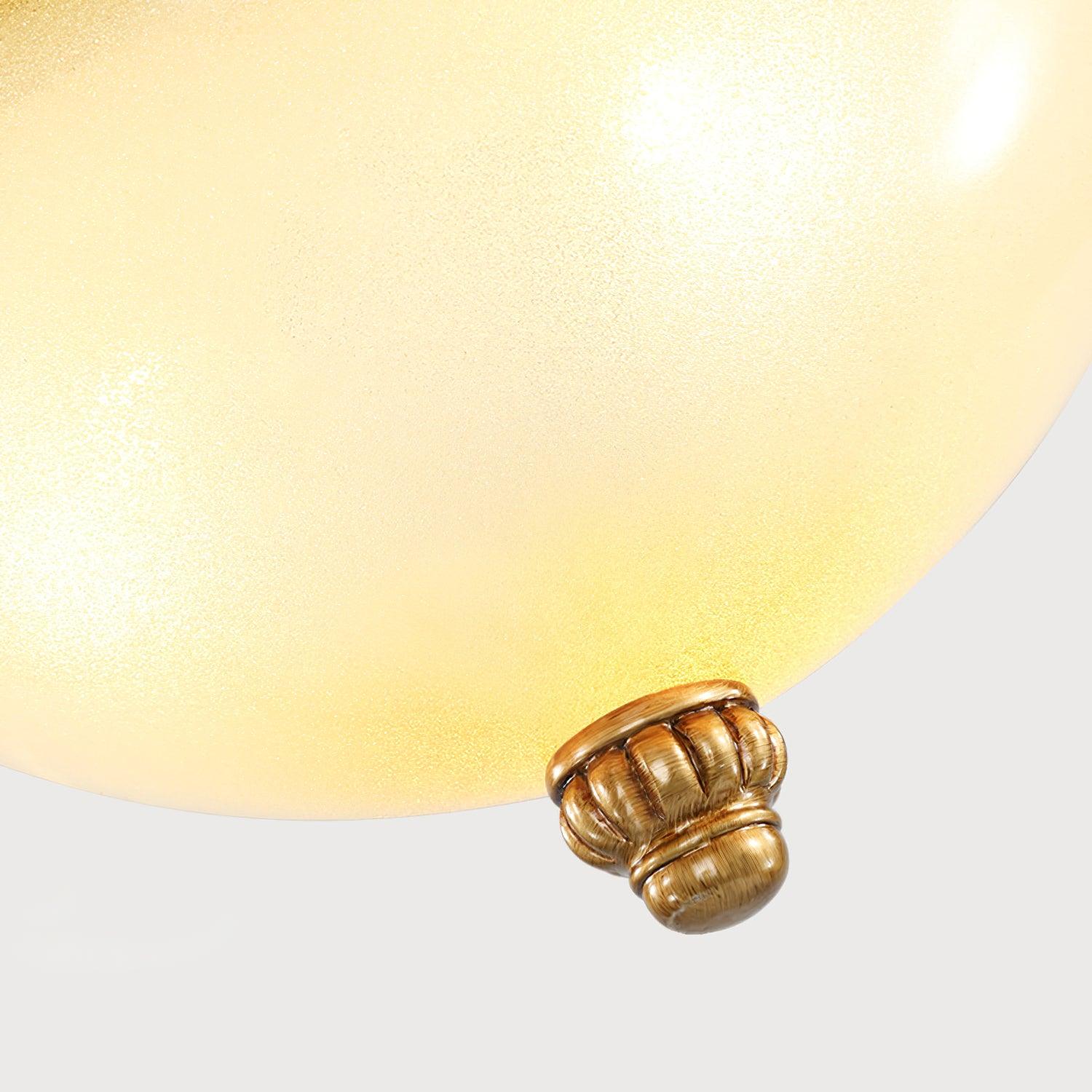 Solara Lampe Plafonnier en Verre Opale Antique Vintage - Neutralighting