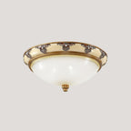 Solara Lampe Plafonnier en Verre Opale Antique Vintage - Neutralighting
