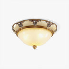 Solara Lampe Plafonnier en Verre Opale Antique Vintage - Neutralighting