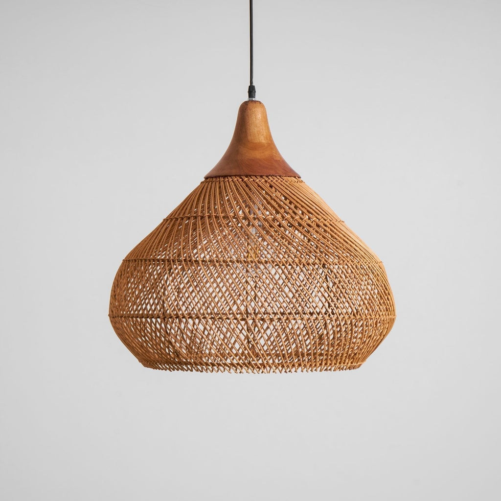 Solavn Lampe suspendue en bois de rotin - Neutralighting