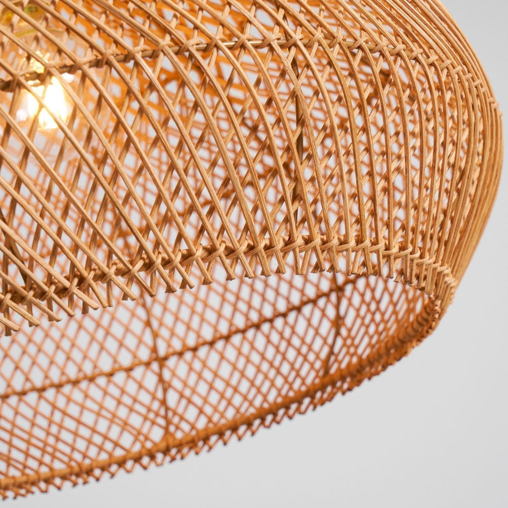 Solavn Lampe suspendue en bois de rotin - Neutralighting