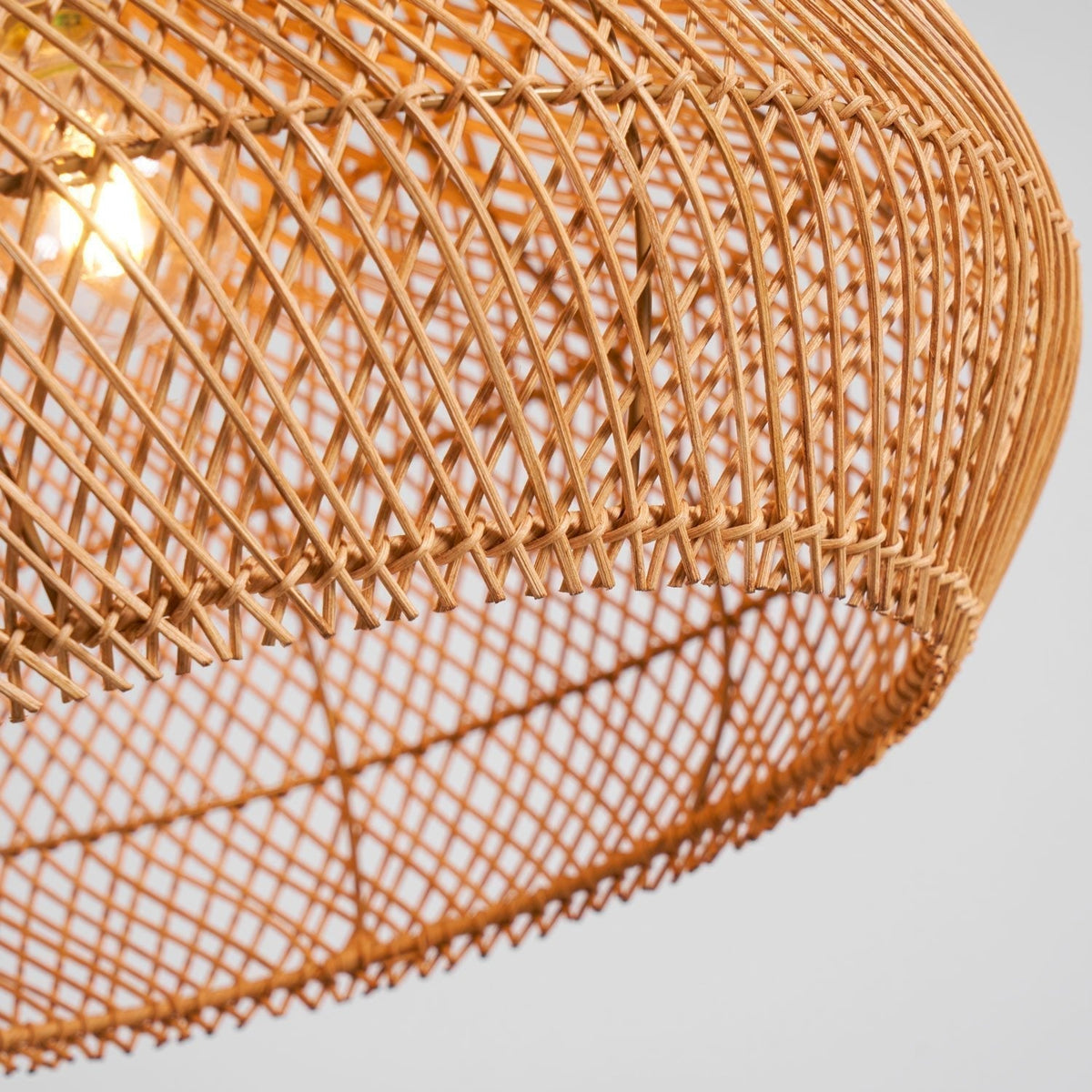 Solavn Lampe suspendue en bois de rotin - Neutralighting