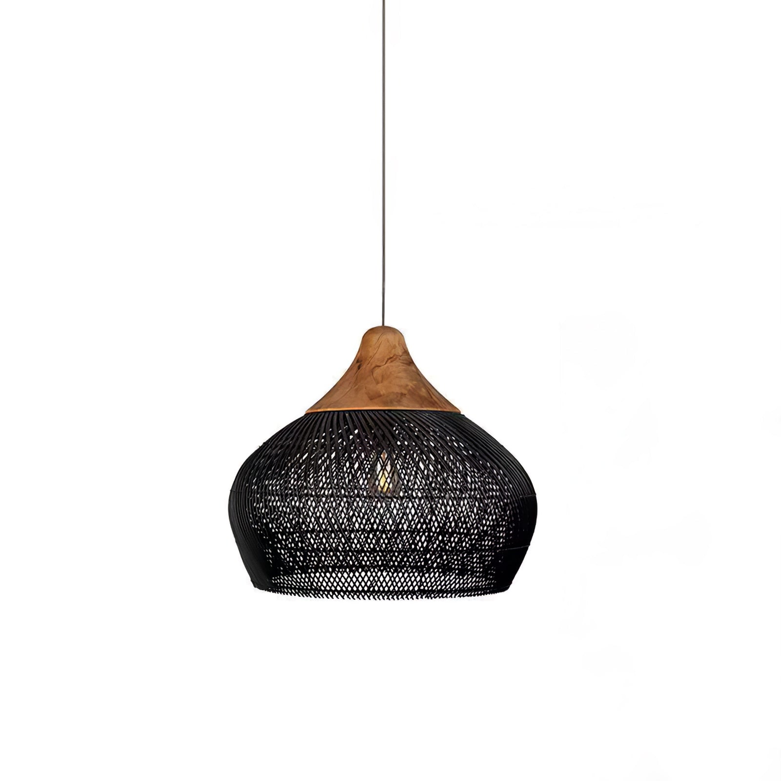 Solavn Lampe suspendue en bois de rotin - Neutralighting