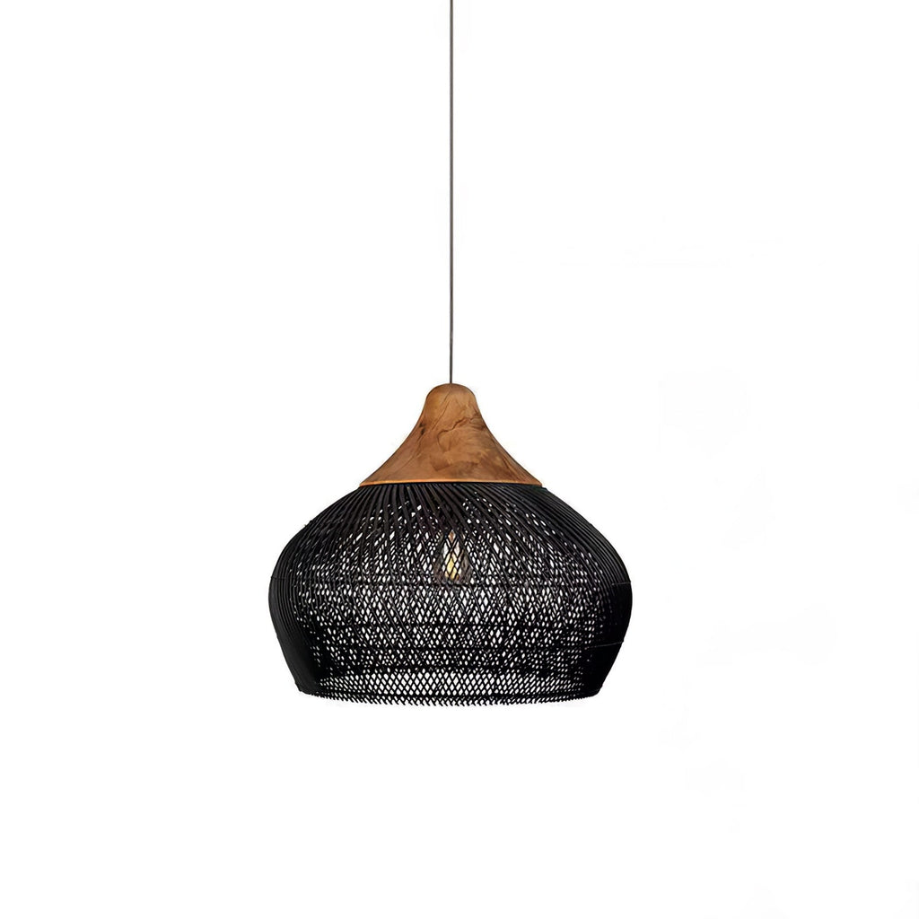 Solavn Lampe suspendue en bois de rotin - Neutralighting