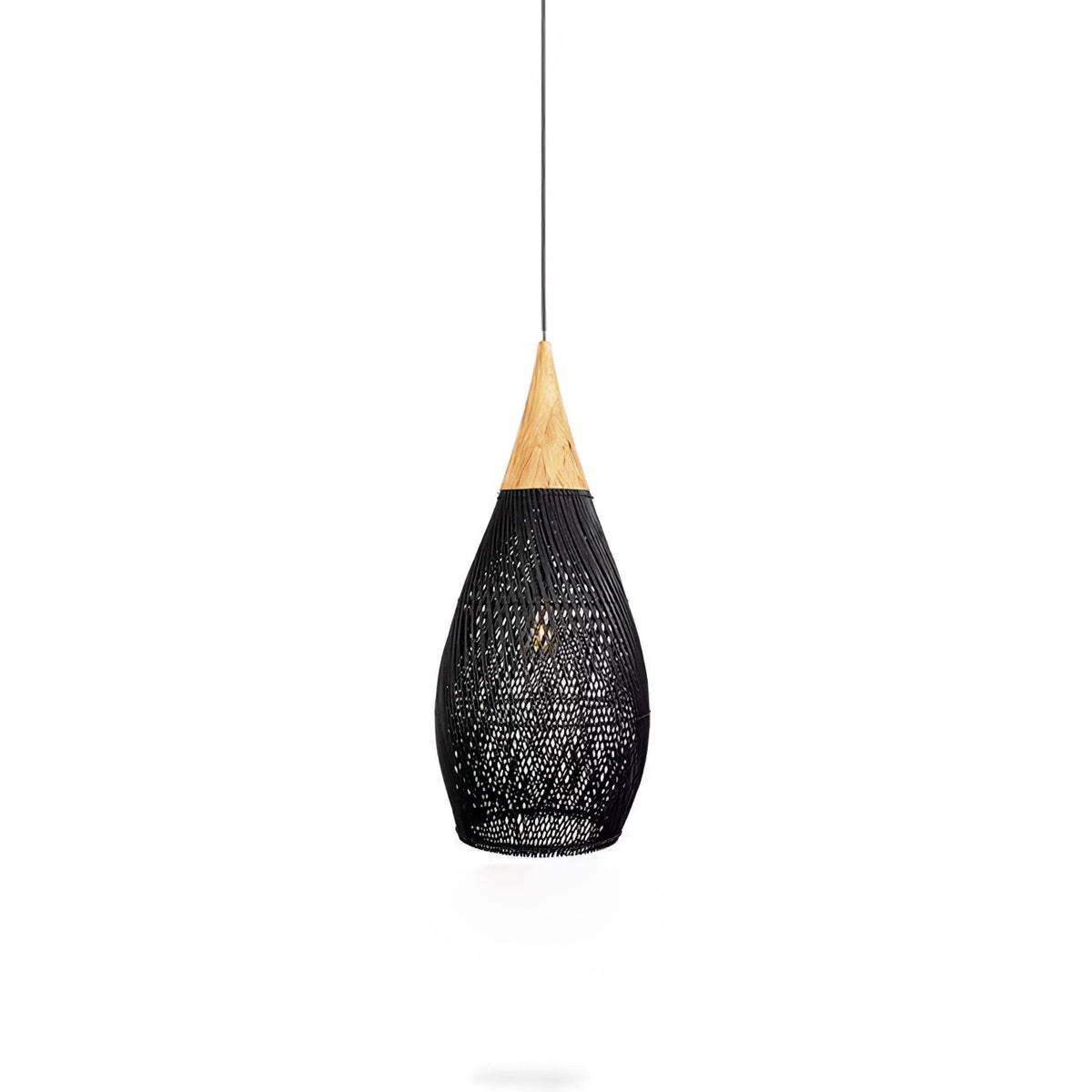 Solavn Lampe suspendue en bois de rotin - Neutralighting