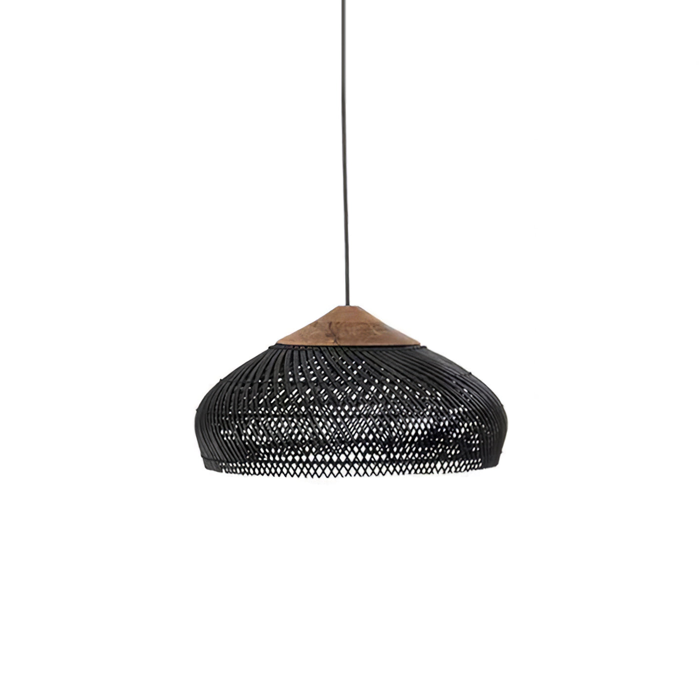 Solavn Lampe suspendue en bois de rotin - Neutralighting