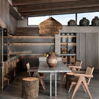 Evelyn Suspension en Rotin Tressé pour Salon - Neutralighting