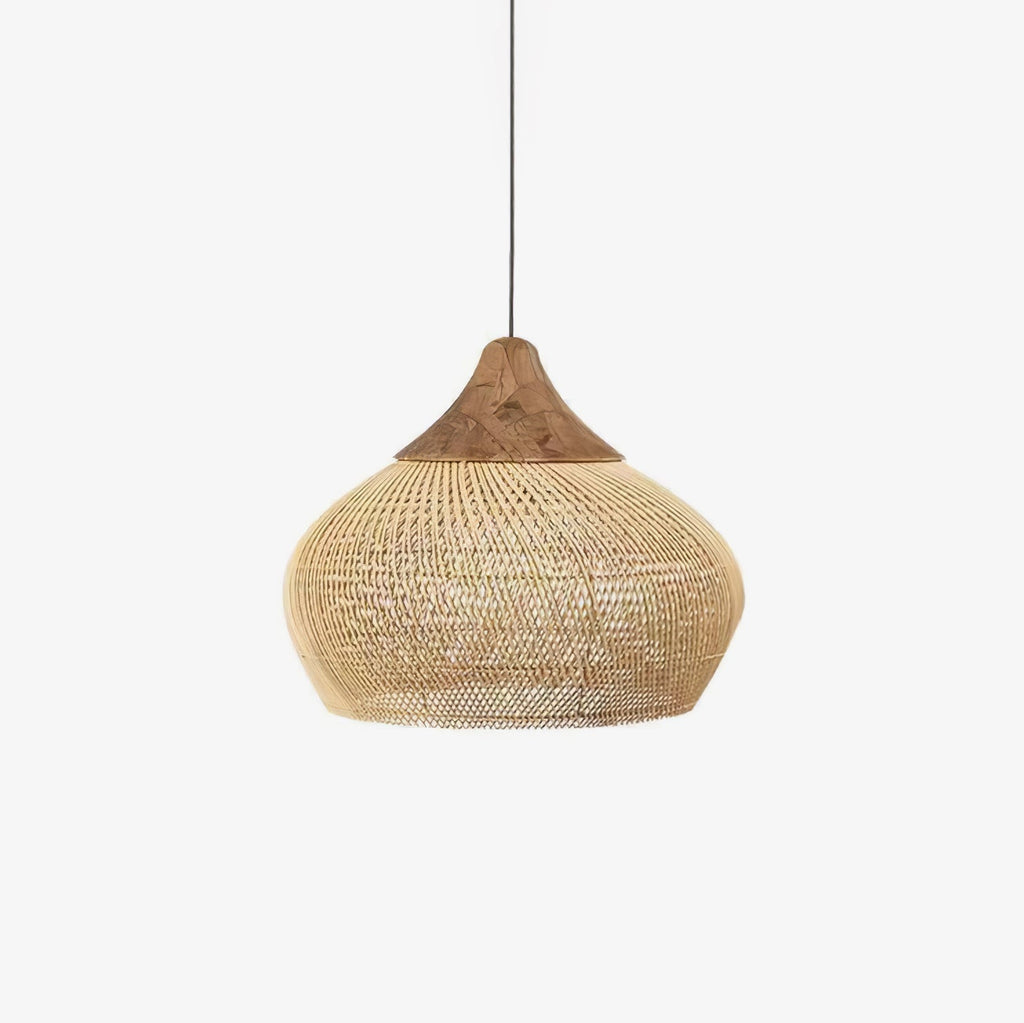 Solavn Lampe suspendue en bois de rotin - Neutralighting