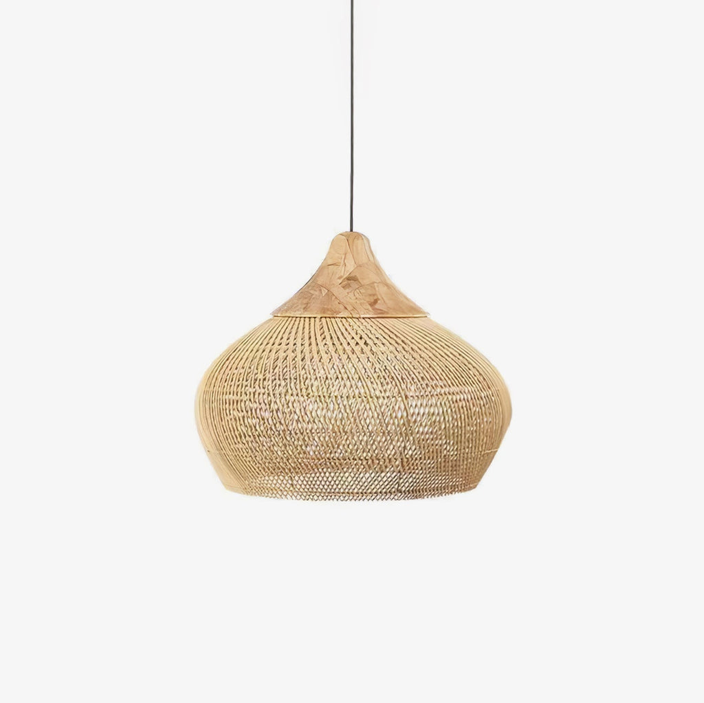 Solavn Lampe suspendue en bois de rotin - Neutralighting