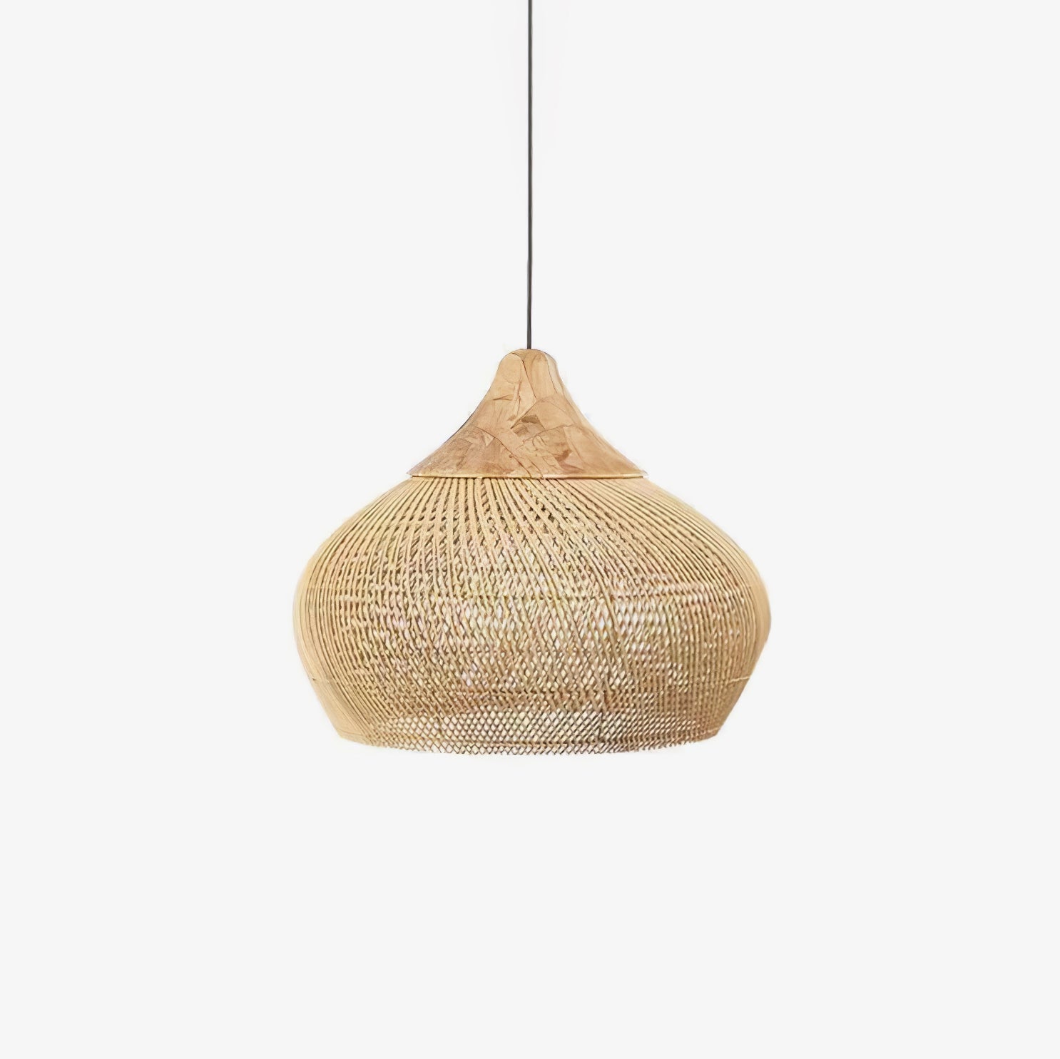 Solavn Lampe suspendue en bois de rotin - Neutralighting