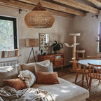 Evelyn Suspension en Rotin Tressé pour Salon - Neutralighting