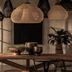 Evelyn Suspension en Rotin Tressé pour Salon - Neutralighting