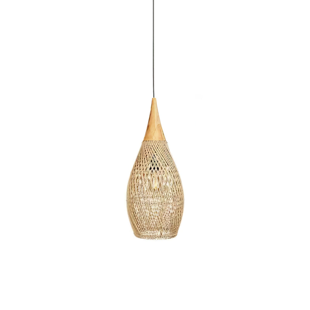 Solavn Lampe suspendue en bois de rotin - Neutralighting
