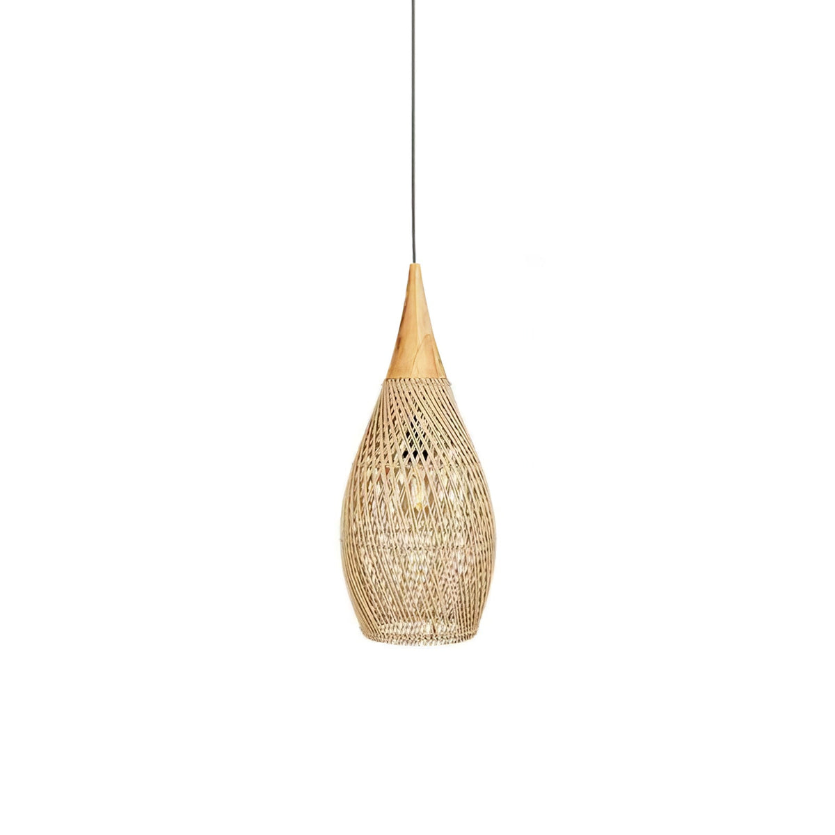 Solavn Lampe suspendue en bois de rotin - Neutralighting
