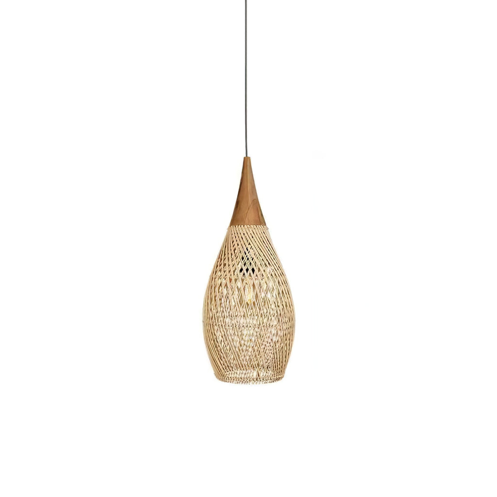 Solavn Lampe suspendue en bois de rotin - Neutralighting