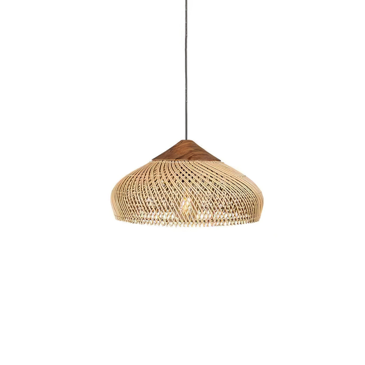 Solavn Lampe suspendue en bois de rotin - Neutralighting
